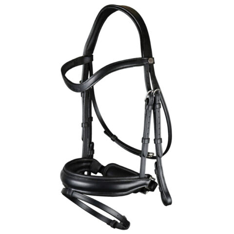 Dy'on Working Collection Large Crank Noseband with Flash Black