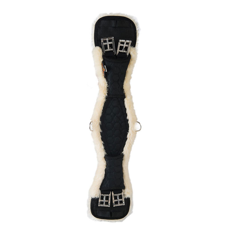 Kentucky Horsewear Sheepskin Short Girth 5 Kentucky Horsewear Sheepskin Dressage Girth Black Natural