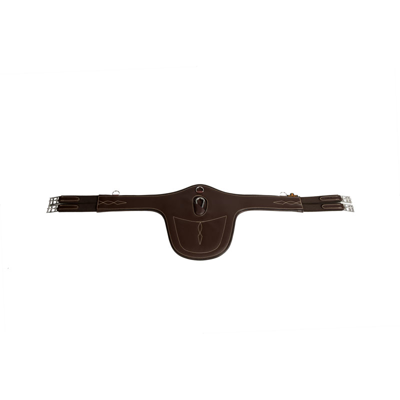 Kentucky Horsewear Leather Stud Girth - Brown 4 Kentucky Horsewear Leather Stud Girth Brown 3