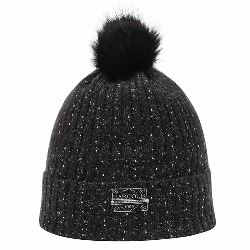 Harcour Marie Beanie Hat 3 Harcour Marie Beanie Hat Black