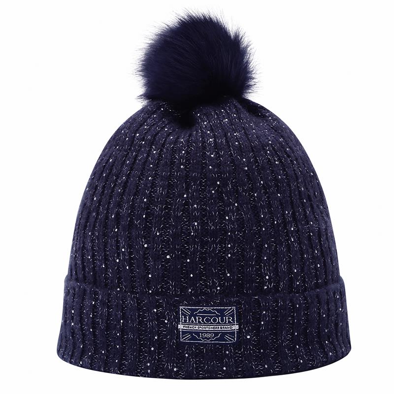 Harcour Marie Beanie Hat 2 Harcour Marie Beanie Hat Navy