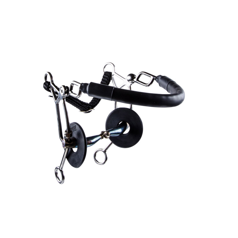 Trust Sweet Iron Snaffle Combination Hackamore - Short Shank 2 Trust Sweet Iron Snaffle Combination Hackamore Long Shank
