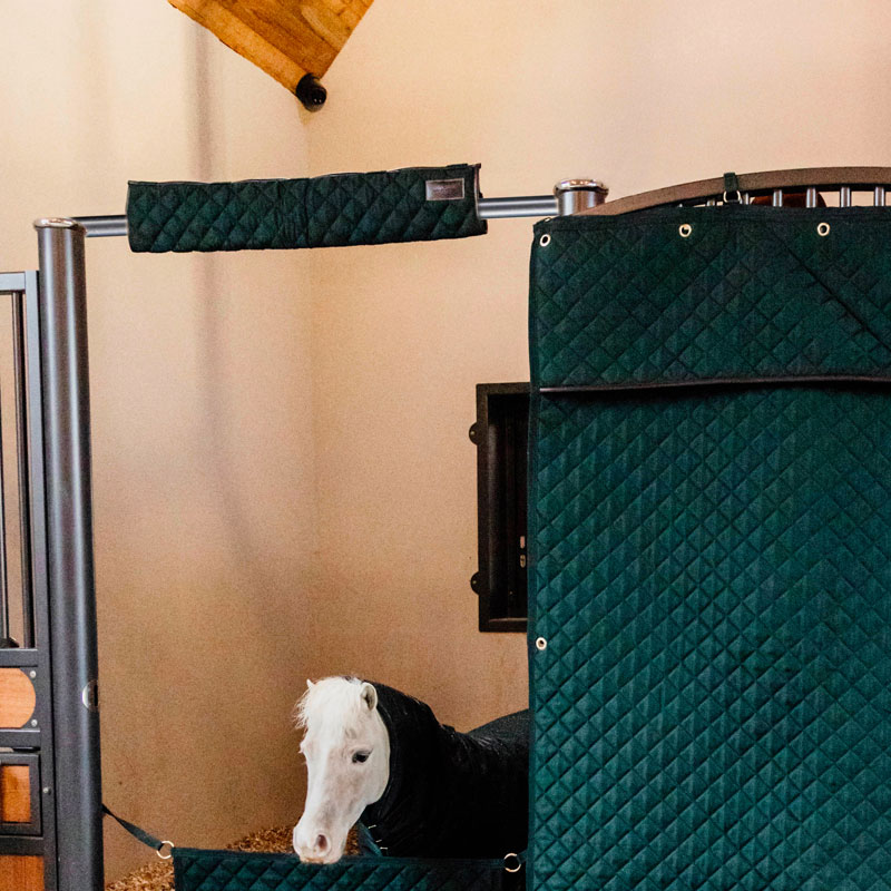 Kentucky Horsewear Stable Head Protector - Dark Green 1 Kentucky Horsewear Head Protector Dark Green