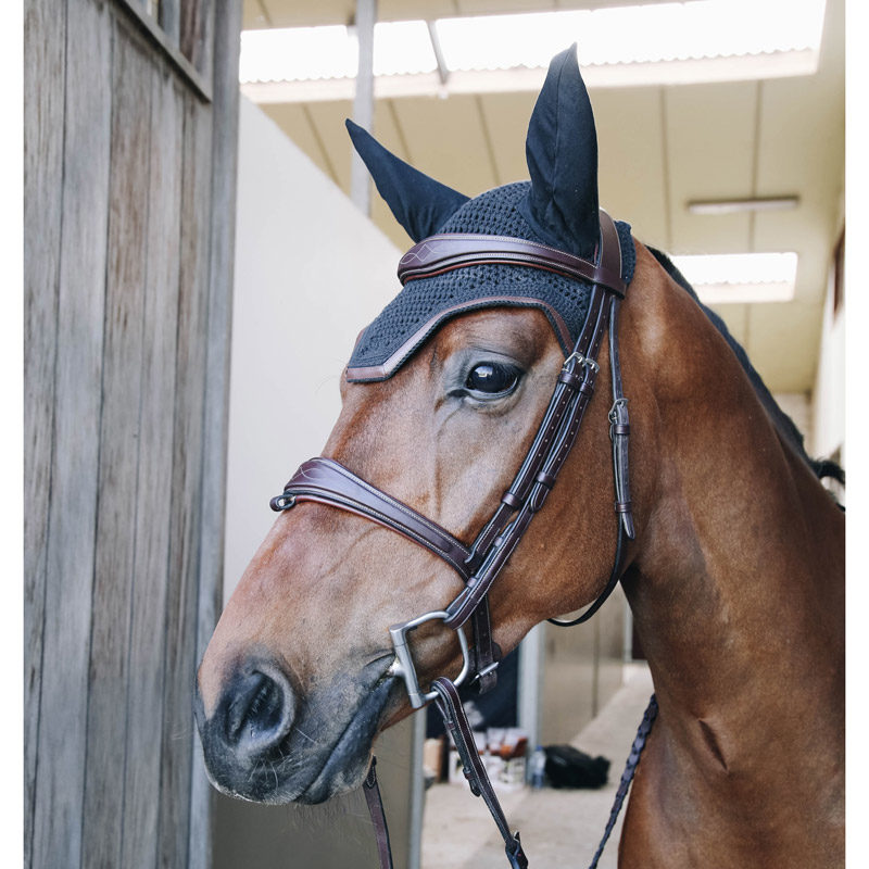 Kentucky Horsewear Wellington Horse Fly Veil Leather