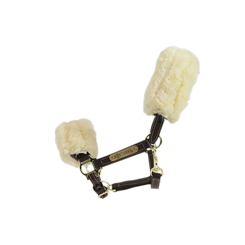 Kentucky Horsewear Leather Halter Sheepskin - Image 2