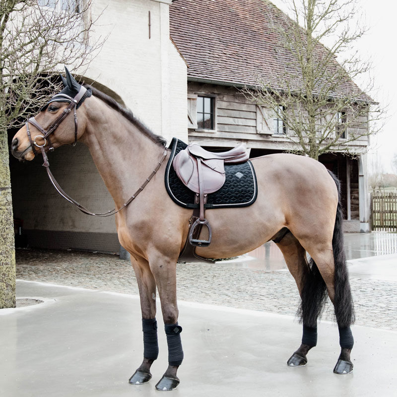 Kentucky Horsewear Basic Velvet Jumping Saddle Pad - Image 2