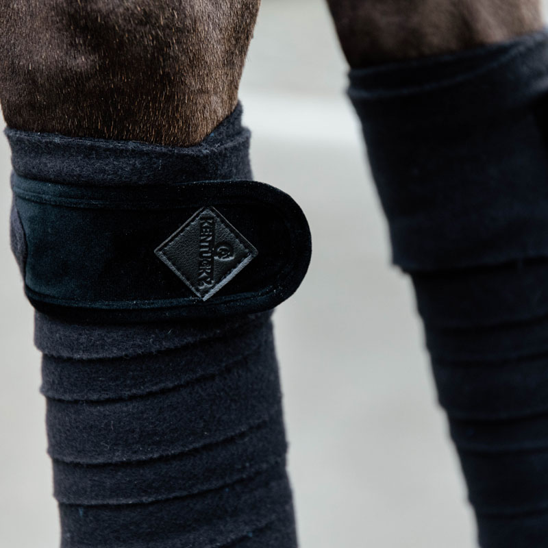 Polar Fleece Basic Velvet Bandages 6 Polar Fleece Basic Velvet Bandages Black