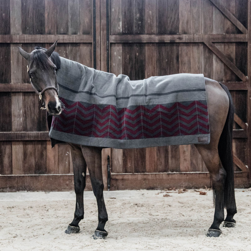 Kentucky Horsewear Fleece Square Blanket Fishbone 1 Kentucky Horsewear Heavy Fleece Square Blanket Fishbone