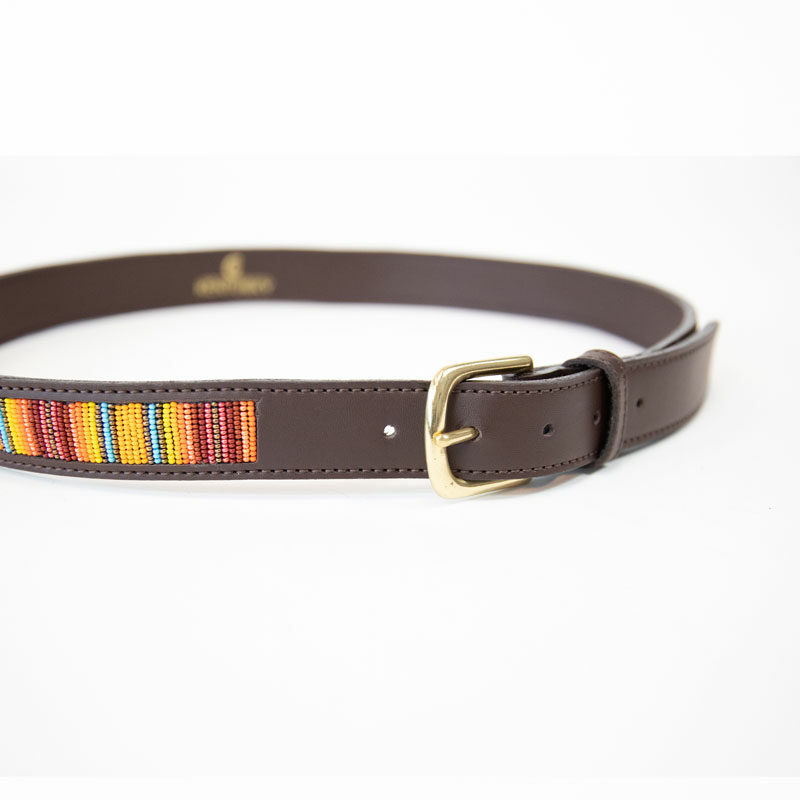 Kentucky Horsewear Belt Handmade Pearls - Orange - Image 3