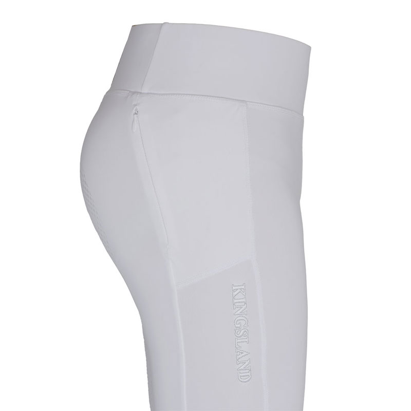 Kingsland Katinka Ladies Leggings Full Grip - White 4 Kingsland Katinka Ladies Leggings Full Grip - White - Image 4