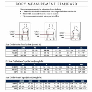 Kingsland Size Chart Body Sizes