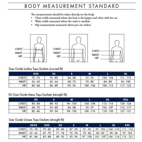 Kingsland Size Chart Body Sizes