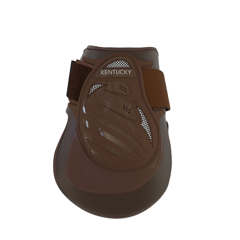 Kentucky Young Horse Deep Fetlock Boots Air 8 Kentucky Horsewear Deep Fetlock Boots Air Brown Side View 1