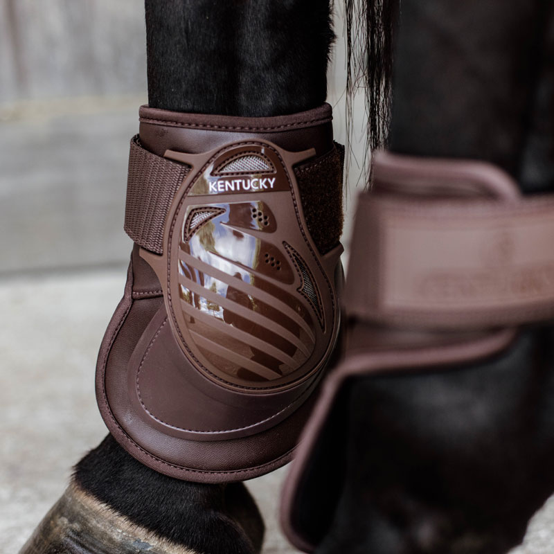 Kentucky Young Horse Deep Fetlock Boots Air 1 Kentucky Horsewear Deep Fetlock Boots Air Brown