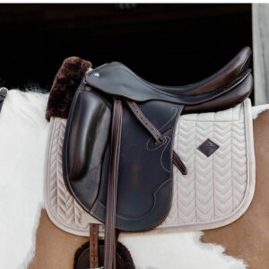 Kentucky Horsewear Skin Friendly Velvet Saddle Pad Beige Dressage