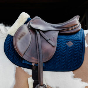 Kentucky Horsewear Skin Friendly Velvet Saddle Pad Navy Showjumping