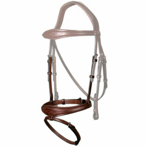 Dy’on New English Collection Anatomic Flash Noseband Brown