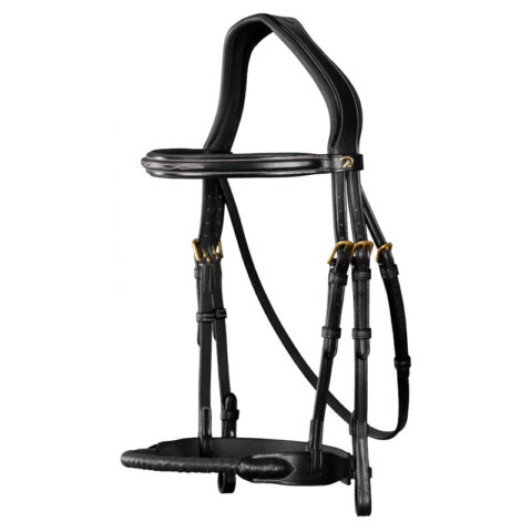 Dy'on-Leather-Covered-Rope-Bridle-Black