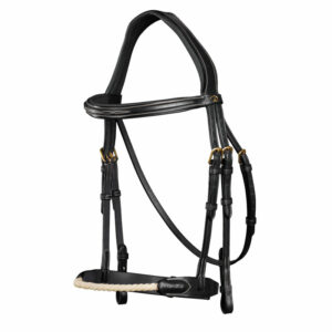 Dy'on Collection Rope Noseband Bridle Black 1