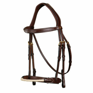 Dy'on Collection Rope Noseband Bridle Brown 1