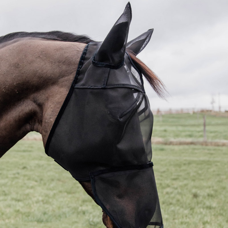 Kentucky Horsewear Fly Mask Classic With Ears and Nose 5 Kentucky Horsewear Fly Mask Classic With Ears and Nose Black 2
