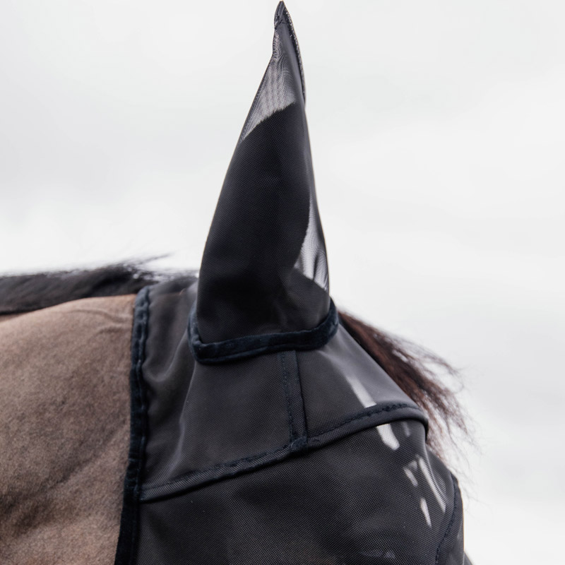 Kentucky Horsewear Fly Mask Classic With Ears and Nose 3 Kentucky Horsewear Fly Mask Classic With Ears and Nose Black Ears