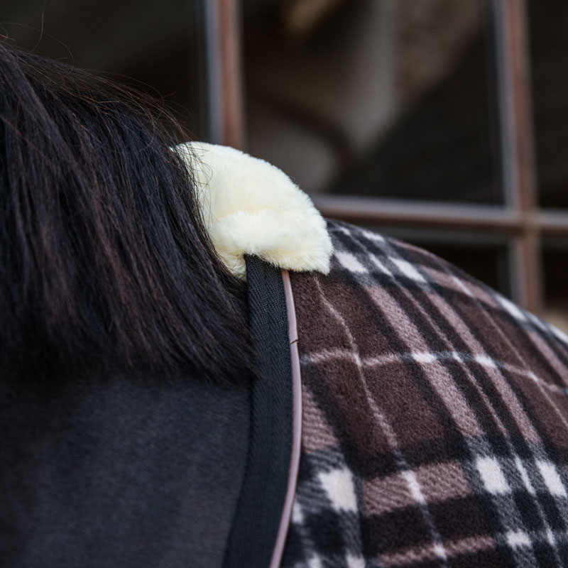 Kentucky Horsewear Fleece Rug Heavy 8 Fleece-Rug-Heavy-Check-Printing-Brown-1