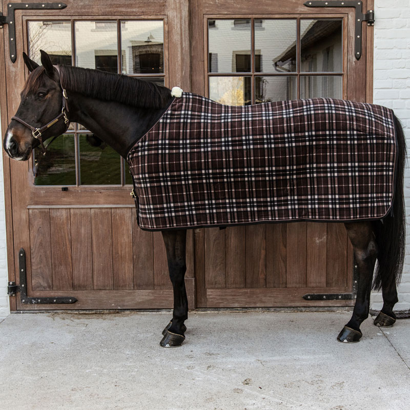 Kentucky Horsewear Fleece Rug Heavy 2 Fleece-Rug-Heavy-Check-Printing-Brown-2
