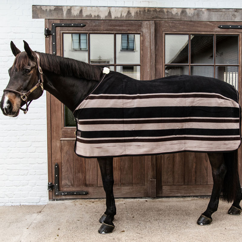 Kentucky Horsewear Fleece Rug Heavy 1 Kentucky Horsewear Fleece Rug Heavy Brown/Beige Stripes