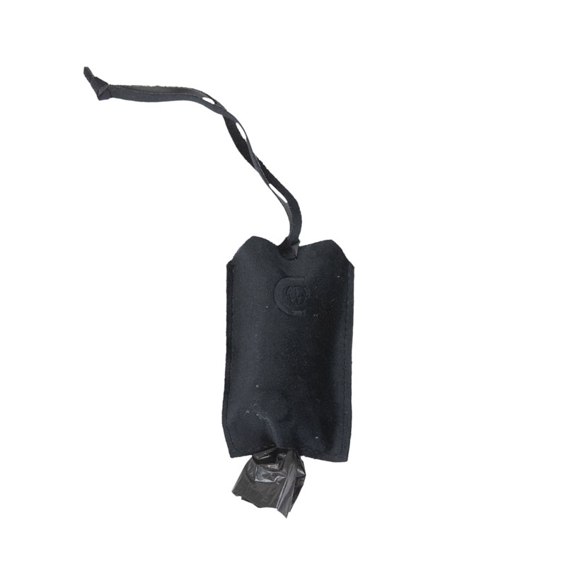 Kentucky Dogwear Poop Bag Pocket Velvet - Black 1 Velvet-Poop-Bag-Pocket-Black