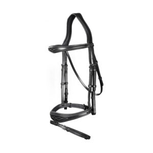 Dy'on US Collection Anatomic Flash Noseband Bridle Black