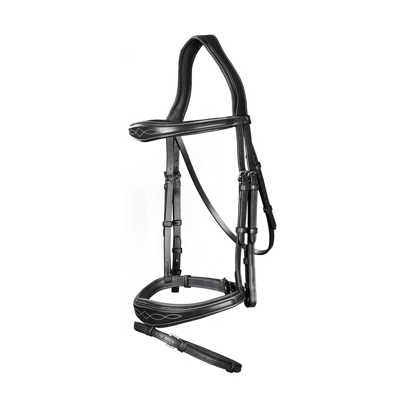 Dy'on US Collection Anatomic Flash Noseband Bridle 2 Dy'on US Collection Anatomic Flash Noseband Bridle Black