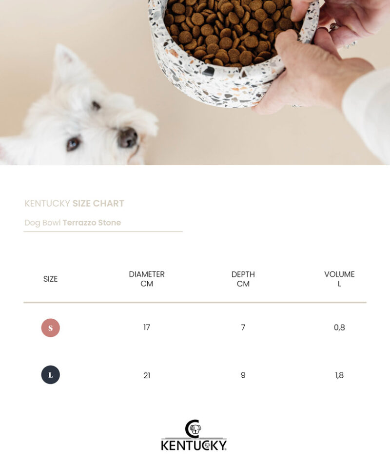 Kentucky Dogwear Stone Terrazzo Dog Bowl - Image 8