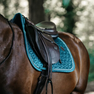 Velvet Dressage Saddle Pad - Emerald 1