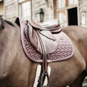 Velvet Dressage Saddle Pad - Light Purple