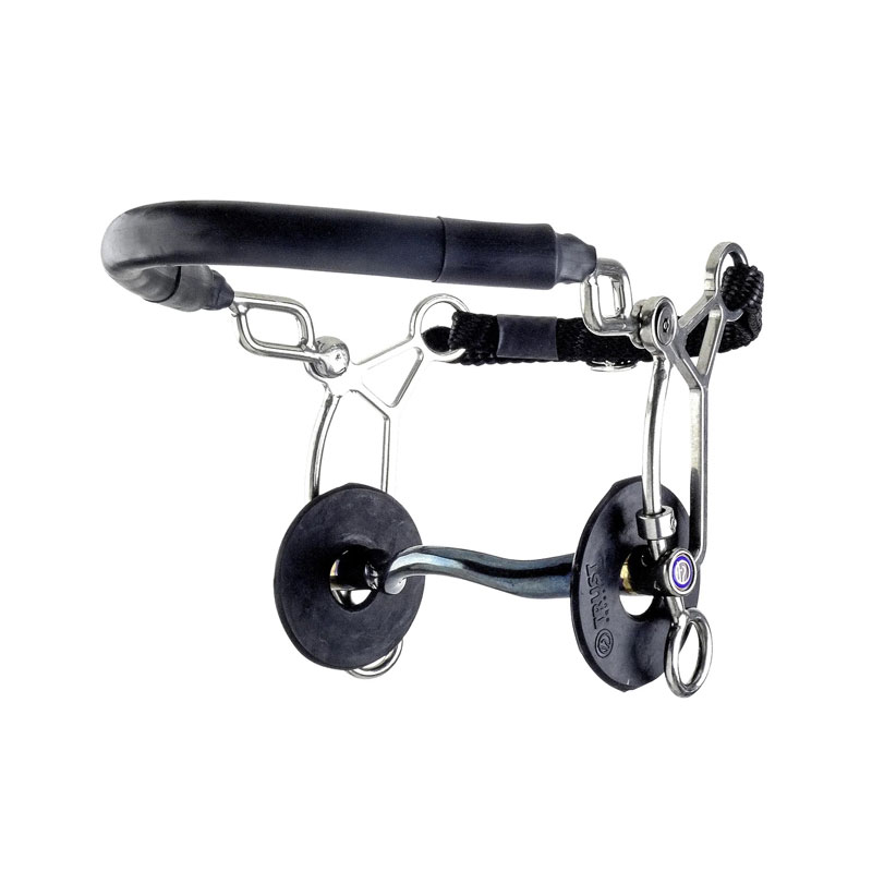Trust Sweet Iron Medium Port Combi Hackamore - Short Shank 1 Trust Sweet Iron Medium Port Combi Hackamore - Short Shank