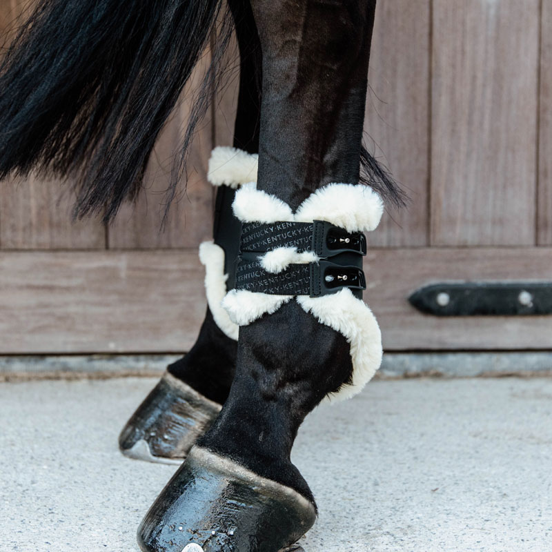 Kentucky Vegan Sheepskin Fetlock Boots Elastic 2 Kentucky Vegan Sheepskin Fetlock Boots Elastic - Image 2