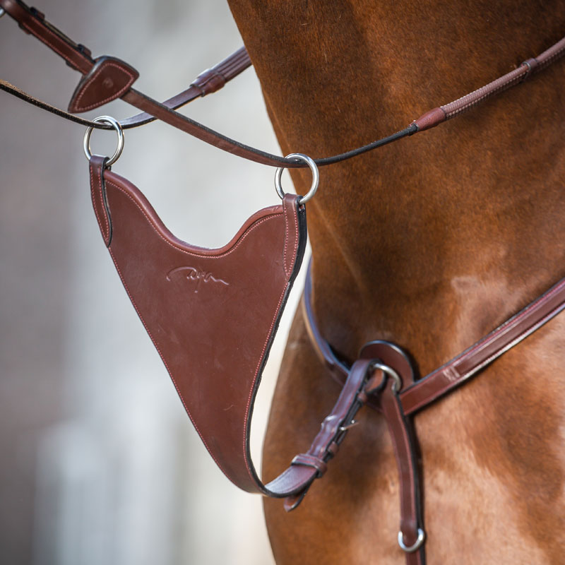 Dy'on New English Hard Bib Martingale Attachment 1 Dy'on New English Hard Bib Martingale Attachment - Brown