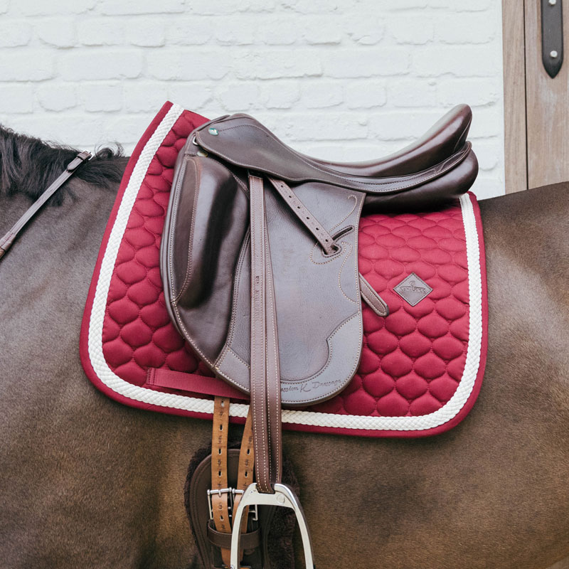 Kentucky Horsewear Plaited Cord Dressage Saddle Pad 8 Plaited-Cord-Bordeaux-Dressage