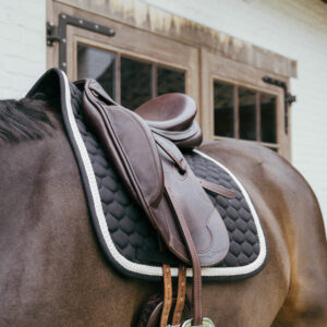 Plaited-Cord-Saddle-Pad-Dressage-Black-1
