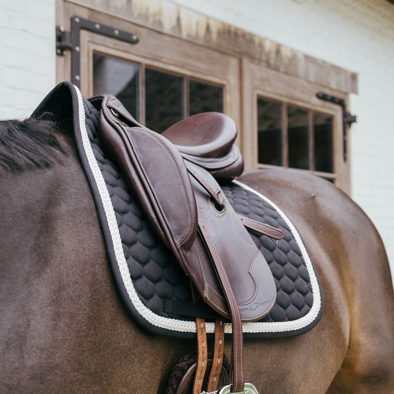 Kentucky Horsewear Plaited Cord Dressage Saddle Pad 3 Plaited-Cord-Saddle-Pad-Dressage-Black-1