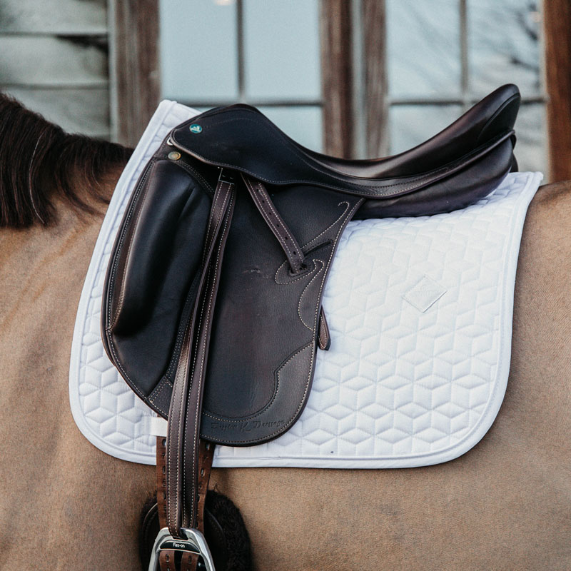 Kentucky Horsewear Dressage Saddle Pad Classic 1 Dressage Saddle Pad Classic White 1