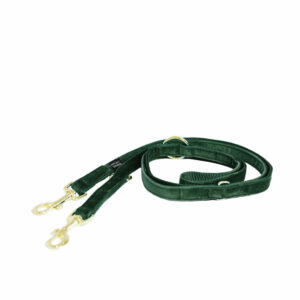 Velvet Dog Lead 2m Pine Green