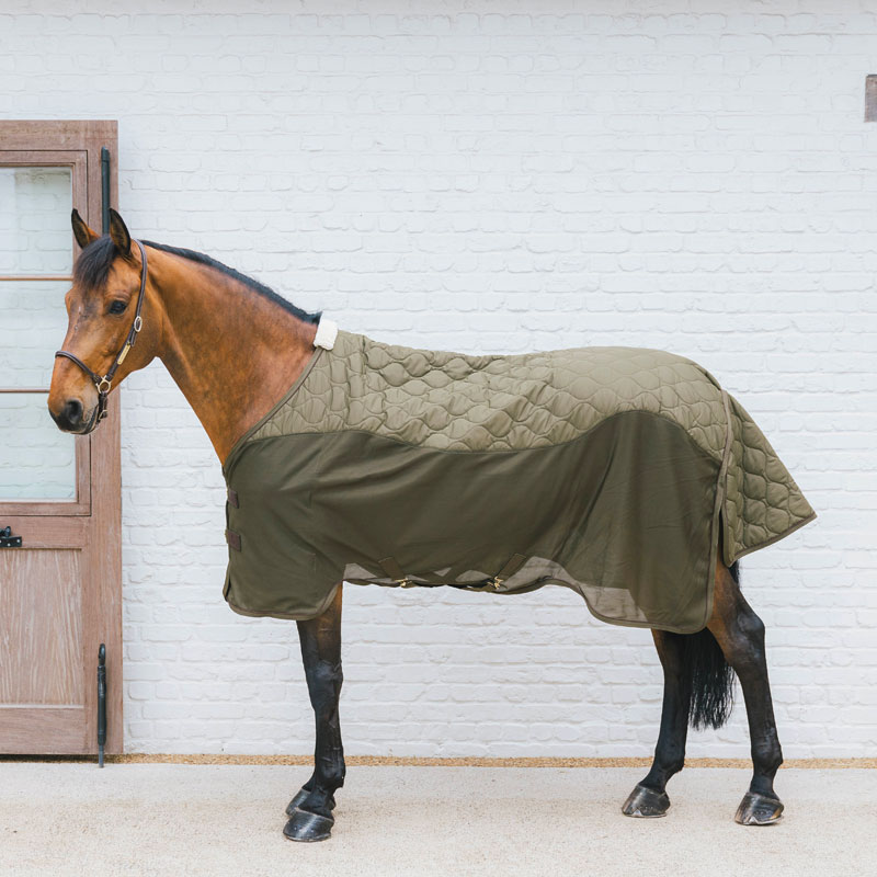 Kentucky Transport Combo Cooler Fleece - Pine Green - Discontinued 1 Kentucky Horsewear Transport Combo Cooler Fleece
