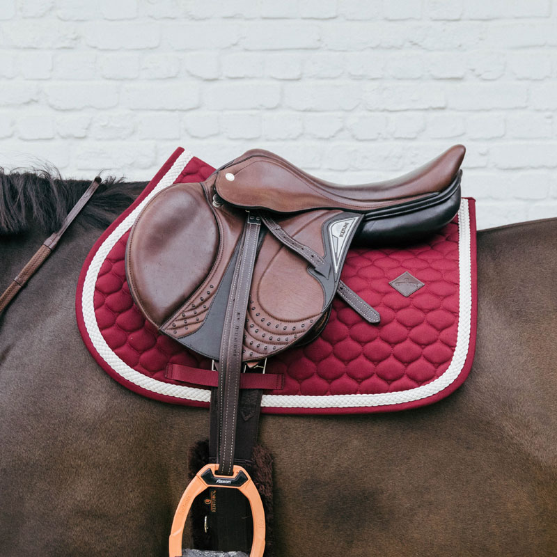 Kentucky Horsewear Plaited Cord Saddle Pad Jumping 3 Plaited-Cord-Bordeaux-Show-jump