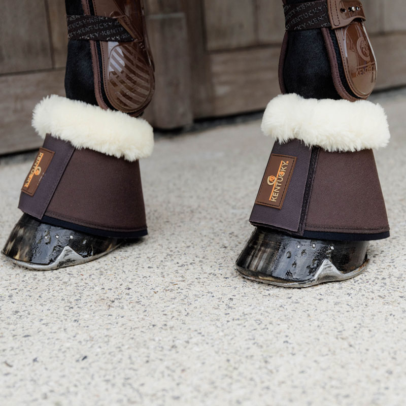 Kentucky Sheepskin Over Reach Boots Solimbra 1 Kentucky Horsewear Sheepskin Over Reach Boots Solimbra Brown