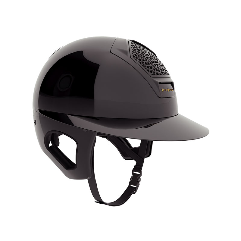 Freejump VORONOI Riding Helmet 1 Freejump Voronoi Riding Helmet - Black Gloss Front