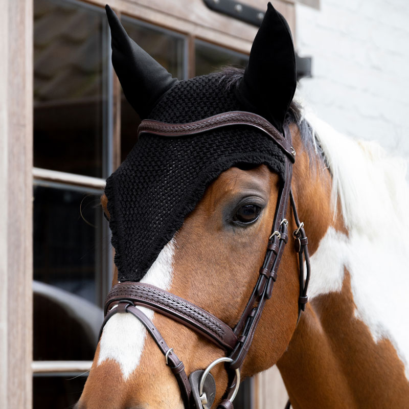 Kentucky Horsewear Long Fly Veil 1 Kentucky Horsewear Long Fly Veil Black Fitted