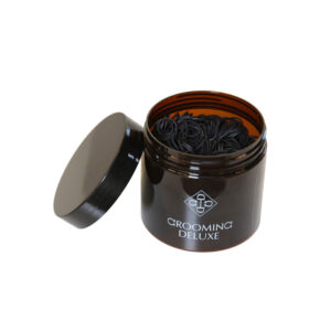 Grooming Deluxe Rubber Plaiting Bands Black Tub