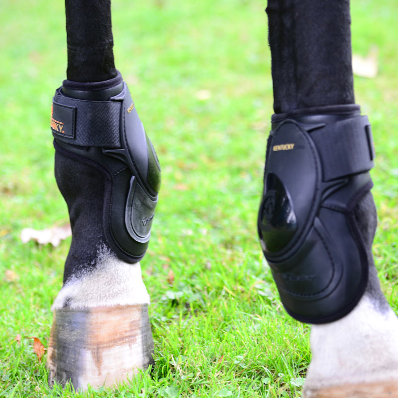 Kentucky Horse Deep Fetlock Boots 1 Horse Deep Fetlock Boots Black Old Pair
